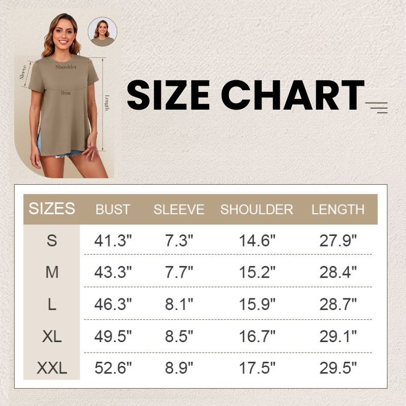 Nursing and Maternity T-Shirt with Hidden Zippers
