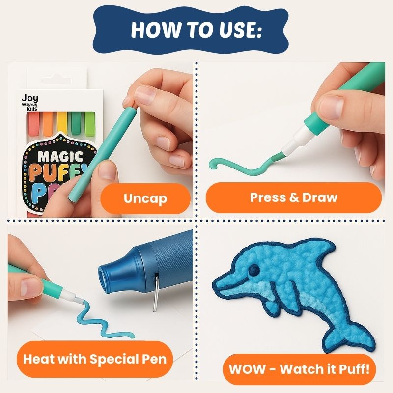 Magic Puffy Pens Set for Kids
