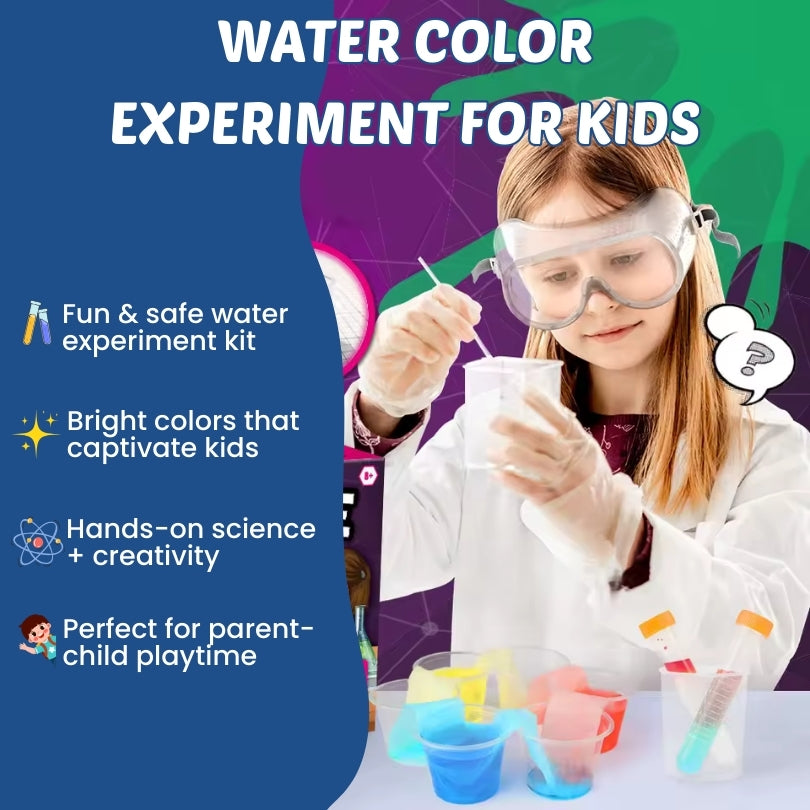 Water color experiment for kids