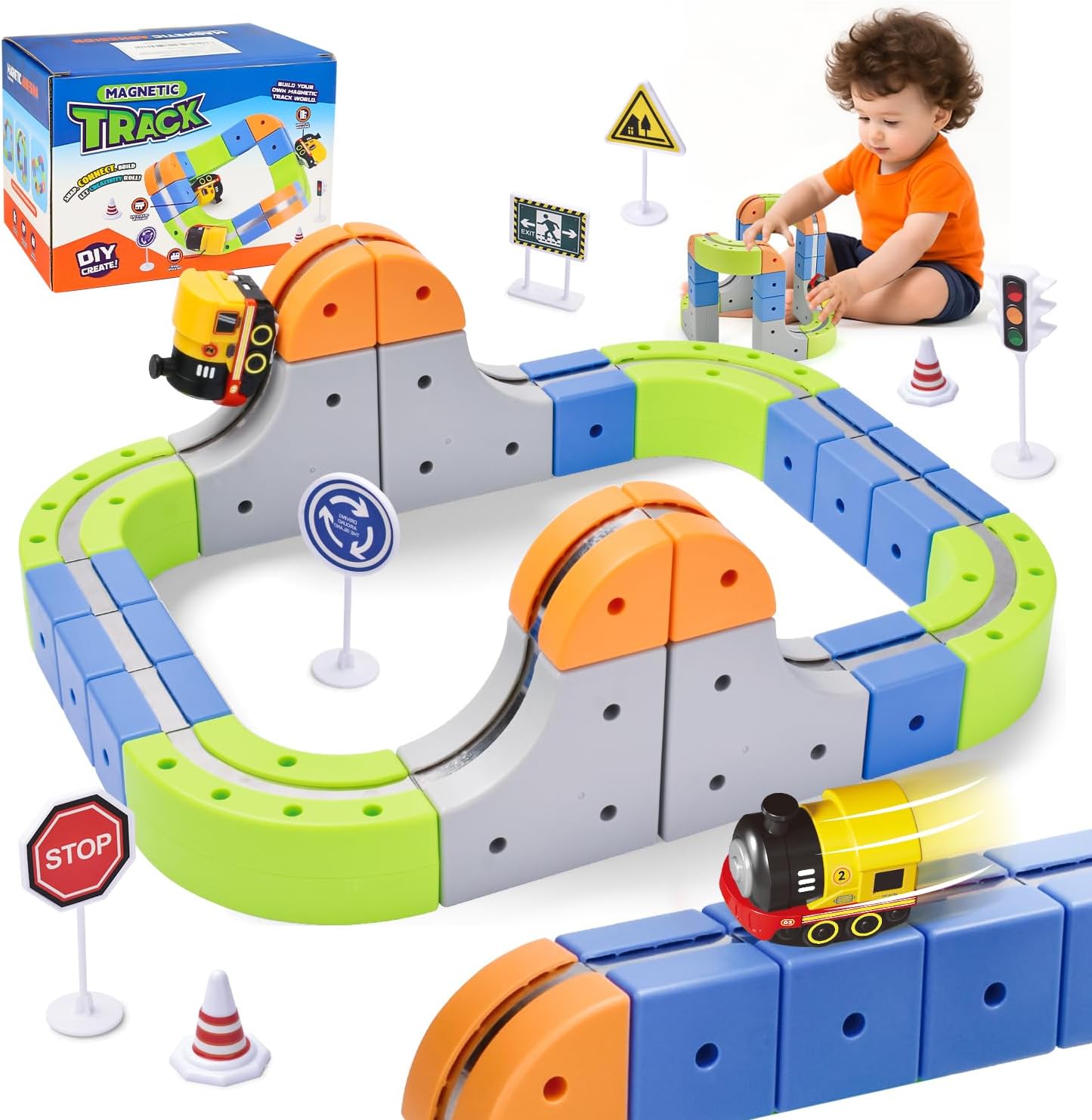 Electric Magnetic Train Track