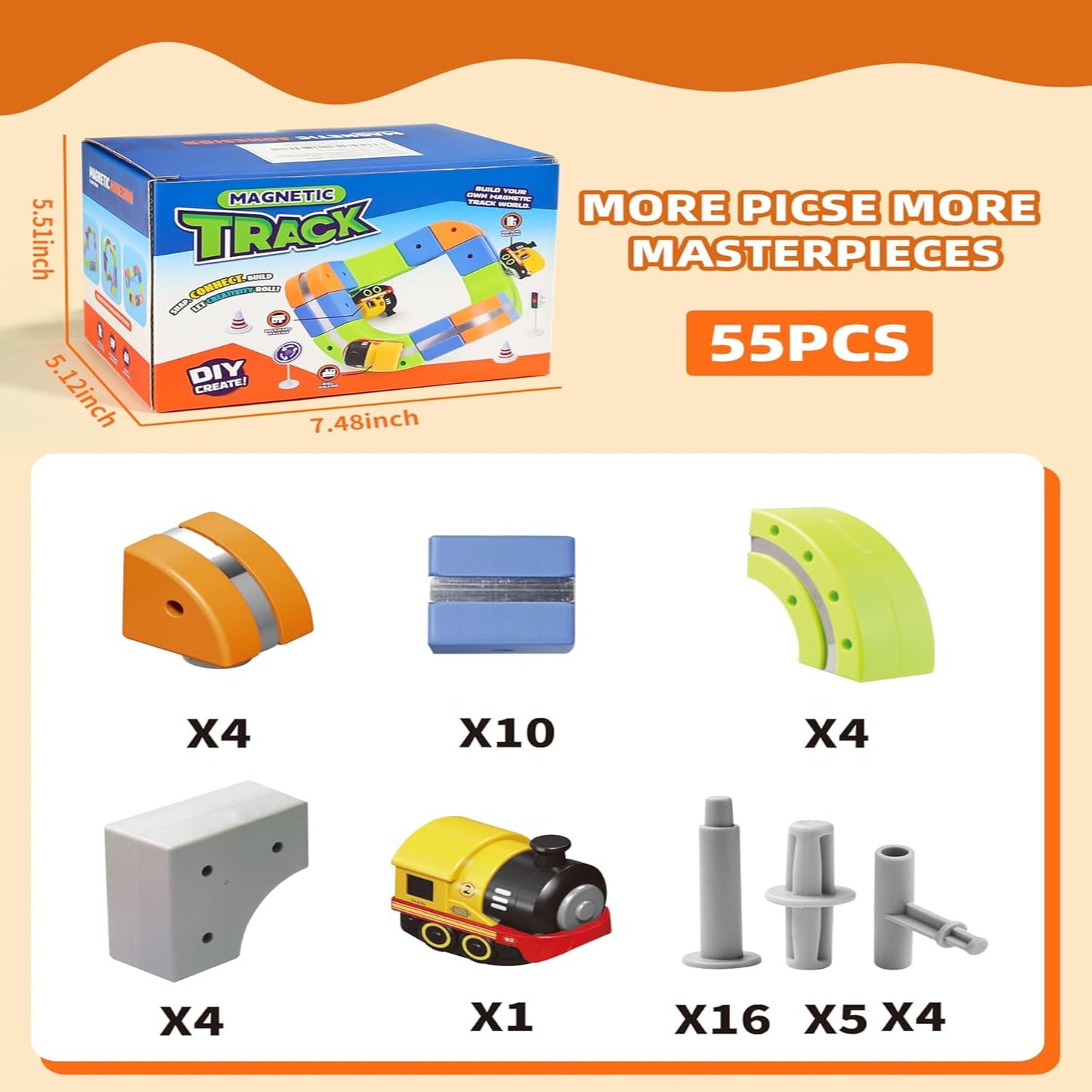 Electric Magnetic Train Track