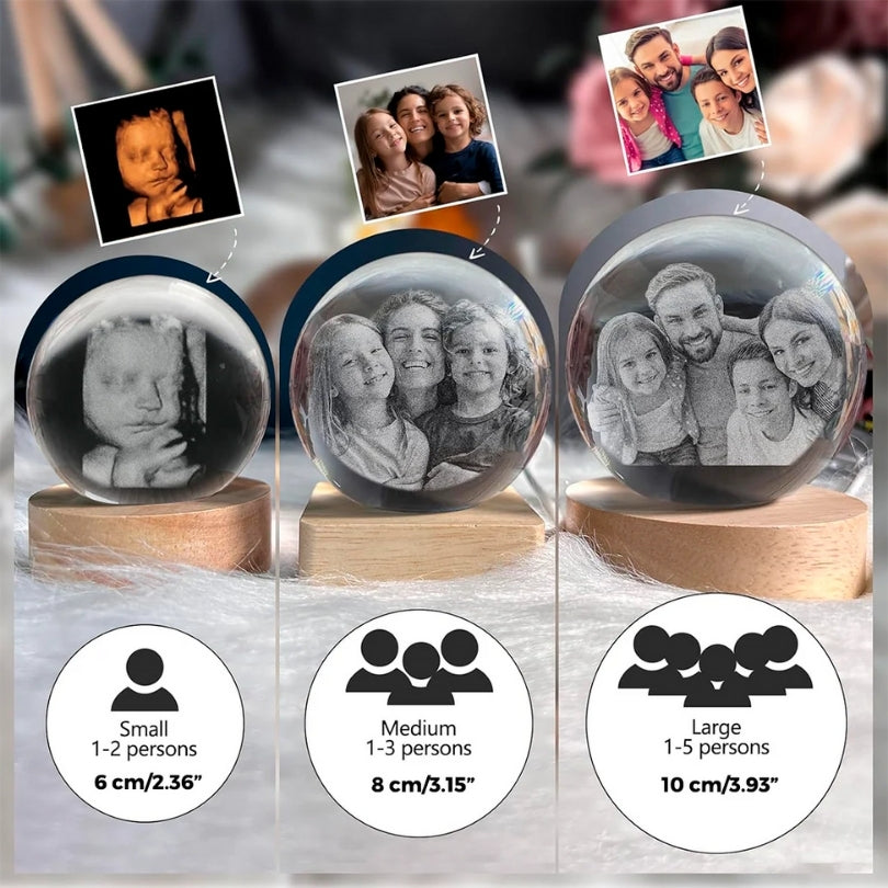 Crystal Sphere with Personalized Engraving