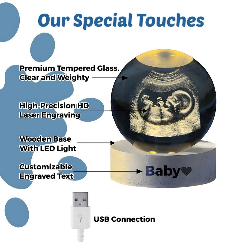 Crystal Sphere with Personalized Engraving