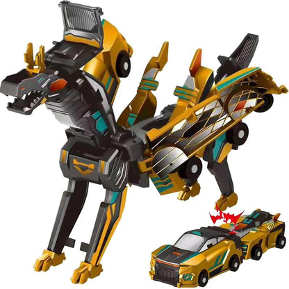 2-in-1 Magnetic Dragon Transformer Car
