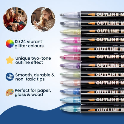 Glitter Markers Outline Pen
