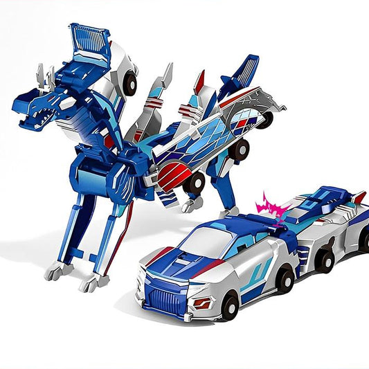 2-in-1 Magnetic Dragon Transformer Car